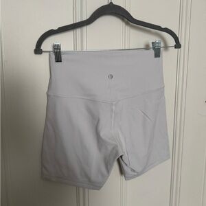 lululemon athletica white Bike Shorts
